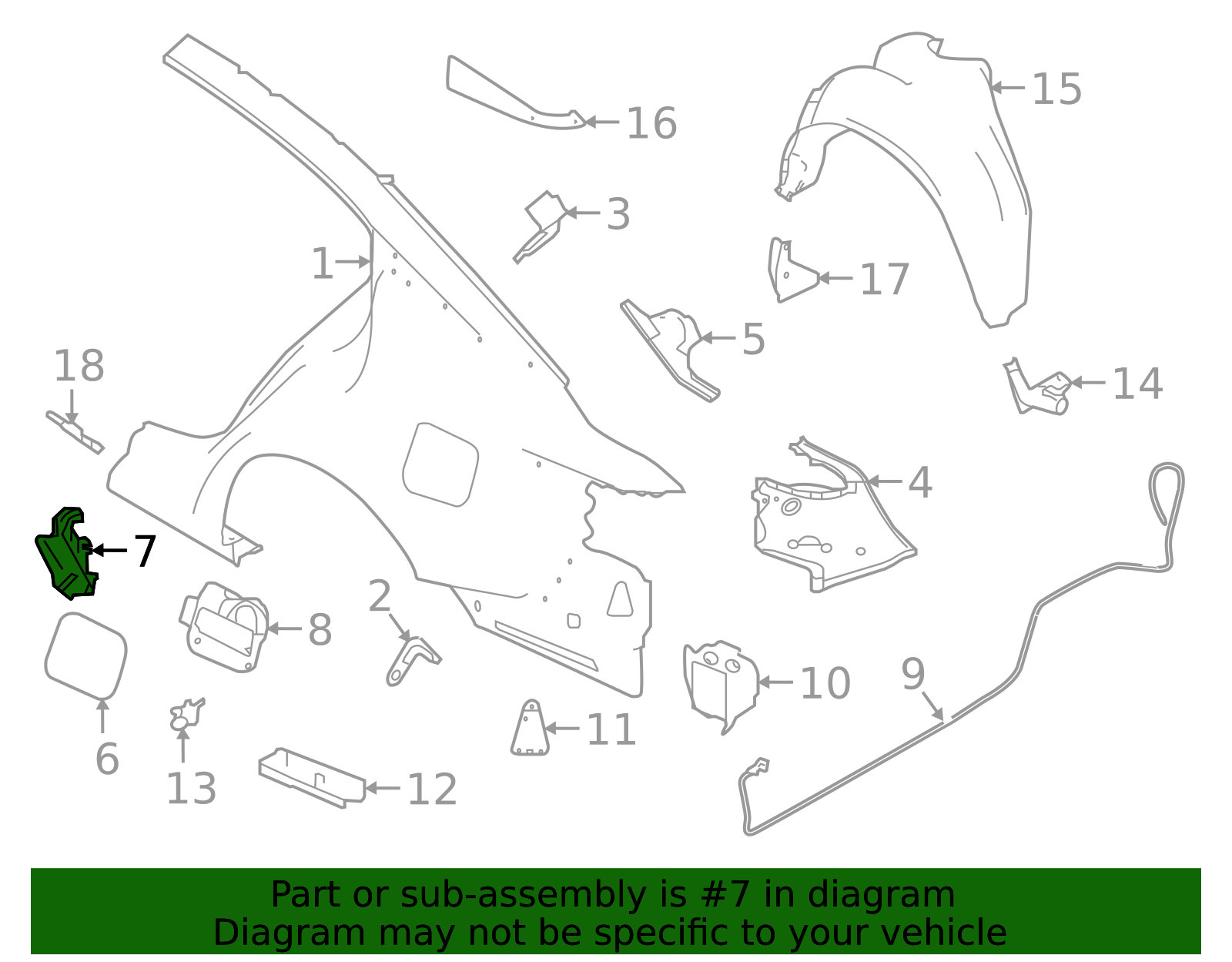78827-5RB0B - High-Quality Fuel Door Latch for 2018-2023 Nissan ...