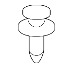 861552H100 - Body: Grille Cover Retainer for Kia: Carnival, Forte, Forte Koup, Forte5, K4, K900, Niro, Niro EV, Optima, Rio, Rio5, Sedona, Sorento, Sportage, Stinger Image