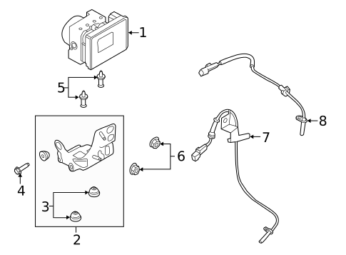ABS Components for 2013 Lincoln MKZ #0