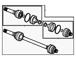 PAC501201 - : Axle Assembly for Porsche: Macan Image