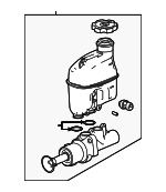 19209272 - Body: Master Cylinder for Chevrolet: Malibu | Pontiac: G6 | Saturn: Aura Image