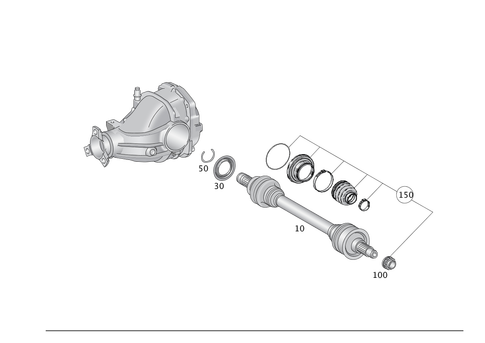 Axle Shaft for 2019 Mercedes-Benz GLE400 #0