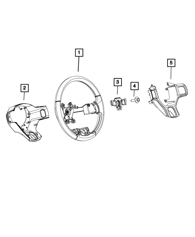 5NH77LU7AA - Steering: Steering Wheel for Mopar Image