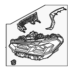 63115A1FB14 - Electrical: Headlamp Assembly for BMW: X3, X4 Image