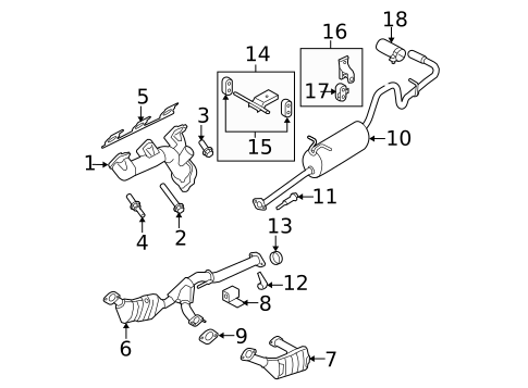 Exhaust Manifold for 2007 Ford Ranger #0