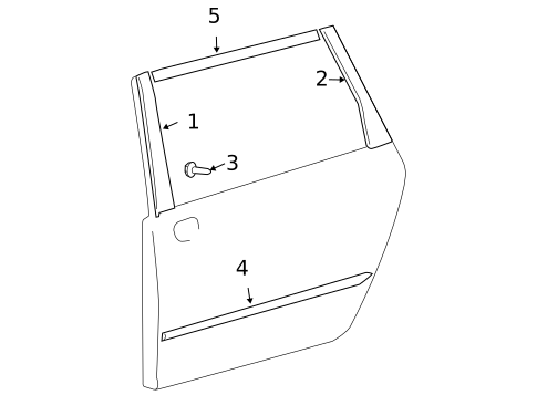 Exterior Trim - Side Door for 2005 Toyota Sienna #0