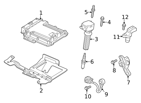 Ignition Coil for 2014 Ford Special Service Police Sedan #0