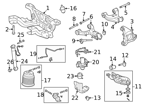 Rear Suspension for 2013 Toyota Sequoia #0
