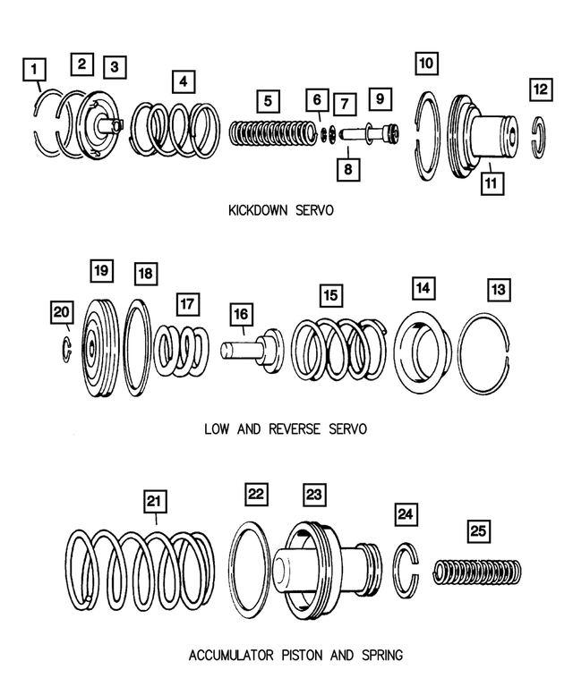 4058741 - Automatic Transmission 4 Speed: Piston Reverse Servo Seal for Mopar Image