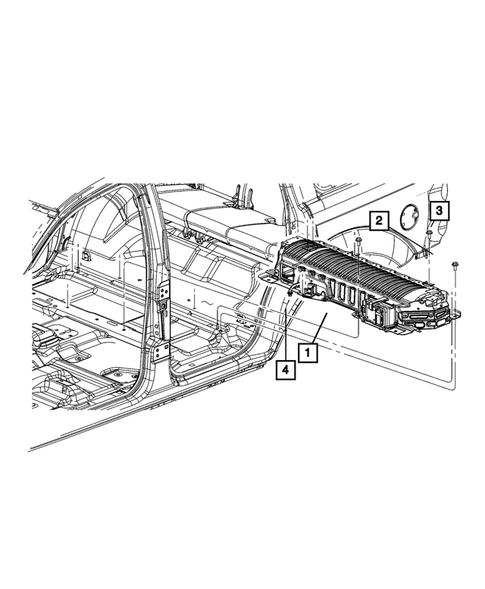 Battery, Battery Tray and Cables for 2011 Ram 1500 #2