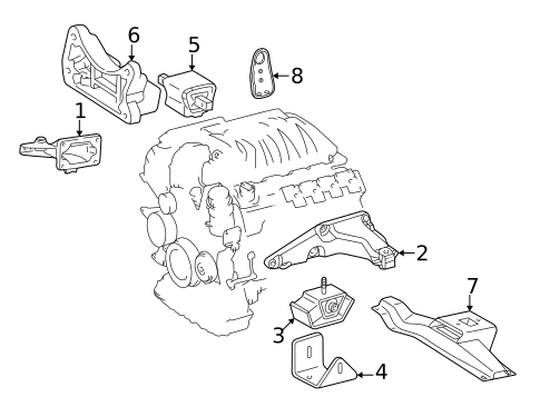 Engine & Trans Mounting for 2013 Mercedes-Benz G550 #0