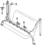 LB8357880B80 - : Lap Belt Assembly for Mazda Image