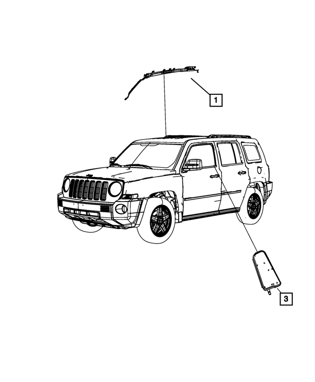 « 55351259AJ – Restraints : Rid Latér C Ant-chc, Côté Gauche pour Mopar Image »