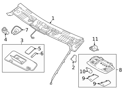 Interior Trim - Convertible Top for 2011 Nissan Murano #0