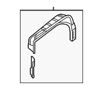 767511PA0A - Body: Inner Wheelhouse for Nissan: NV1500, NV2500, NV3500 Image