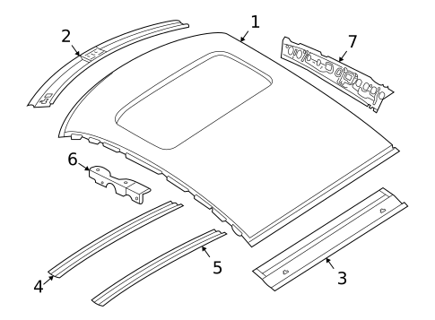 Roof & Components for 2010 Saab 9-3X #0