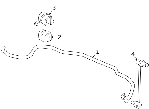 Stabilizer Bar & Components for 2006 Pontiac G6 #1