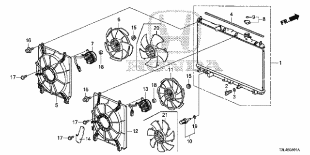 Radiator (Toyo) for 2016 Honda Accord #0