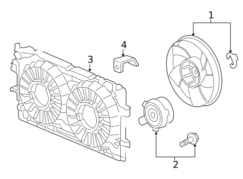 Cooling Fan, Clutch & Motor for 2012 Chevrolet Impala #0