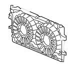 Engine Electric Coolant Fan Shroud
