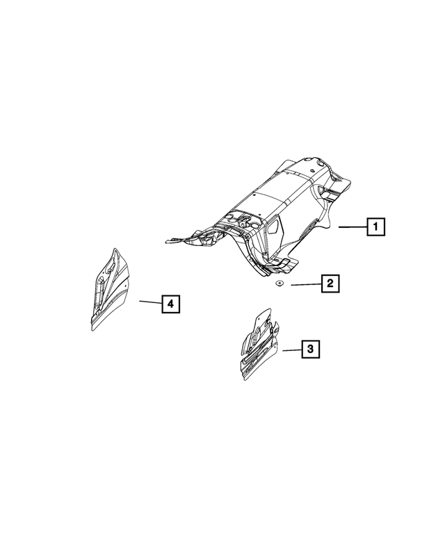« 6508463AA – Body Sheet Metal Except Doors : Plastique Ecrou pour Mopar Image »