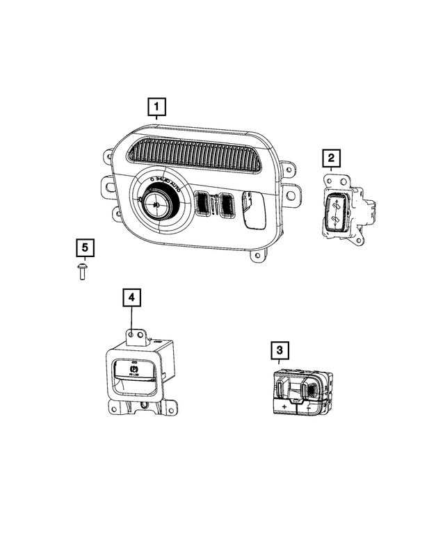 7CS491D4AC - : Headlamp Switch for Mopar Image