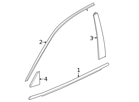Exterior Trim - Front Door for 2024 Acura TLX #0