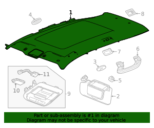 Headliner 85732562 | OEM Parts Online