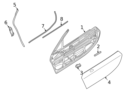 Door & Components for 2019 BMW i8 #1