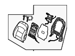 88300F2500XGH - Body: Seat Back Assembly for Hyundai Image