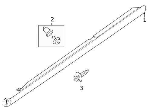 Exterior Trim - Pillars for 2005 Jaguar X-Type #0
