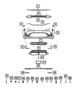 7UT03TZZAA - : Grille Applique for Mopar Image