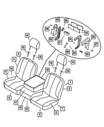 5080729AA - Interior Trim: Seat Latch Cover, Left for Mopar Image