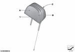 52107987518 - Individual Equipment: Headrest Comfort, Leather for BMW: 528i, 528iX, 535d, 535dX, 535i, 535iX, 550i, 550iX, 740i, 740LdX, 740Li, 740LiX, 750i, 750iX, 750Li, 750LiX, 760Li, BMW ALPINA B7, BMW ALPINA B7L, BMW ALPINA B7LX, BMW ALPINA B7X, Hybrid 5, Hybrid 7L Image image