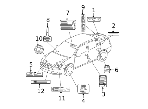 Labels for 2006 Chevrolet Cobalt #0