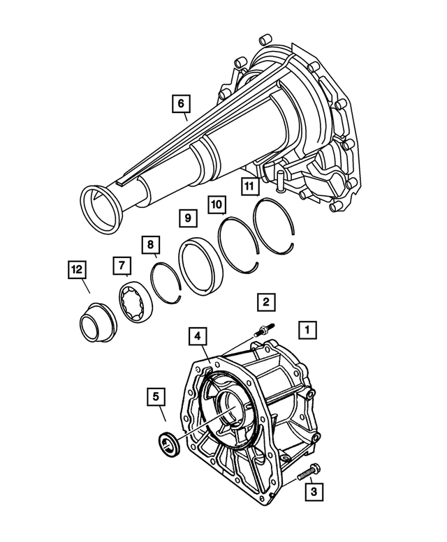 5072304AA - Transfer Case Model 242 [DHP]: Snap Ring for Jeep: Liberty Image