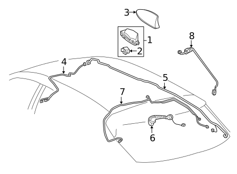 Antenna & Radio for 2016 Lexus CT200h #1