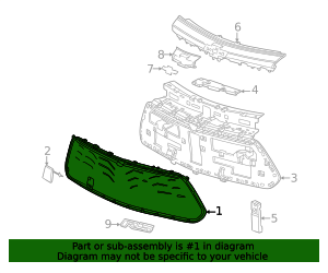 2024-2026 Chevrolet Blazer EV Grille 26466514 GM | GMPartsDirect.com