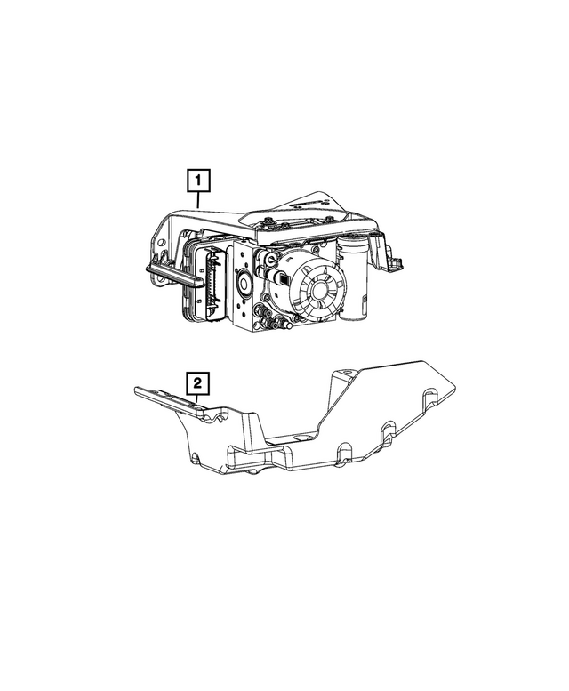 68588503AF - Rear Suspension: Air Suspension Compressor Assembly for Mopar Image