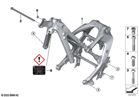 Motorcycle Frame for 2024 BMW-Motorrad R 1300 RT #0