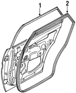 GAY772010A - Body: Door Shell for Mazda: 626 Image