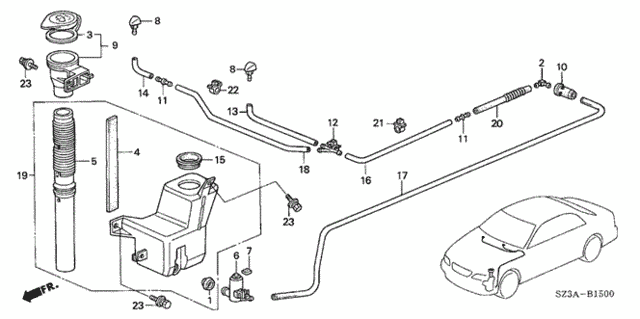 Windshield Washer for 2004 Acura RL #0