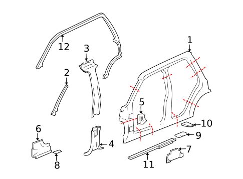 Uniside for 2005 Saab 9-7x #0