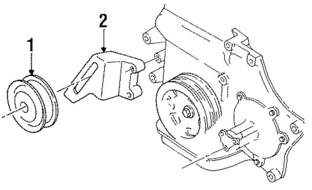 3830196 - Cooling System: Idler Pulley for Mopar Image