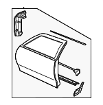 22713973 - Body: Door Shell for Chevrolet: Cavalier | Pontiac: Sunfire Image