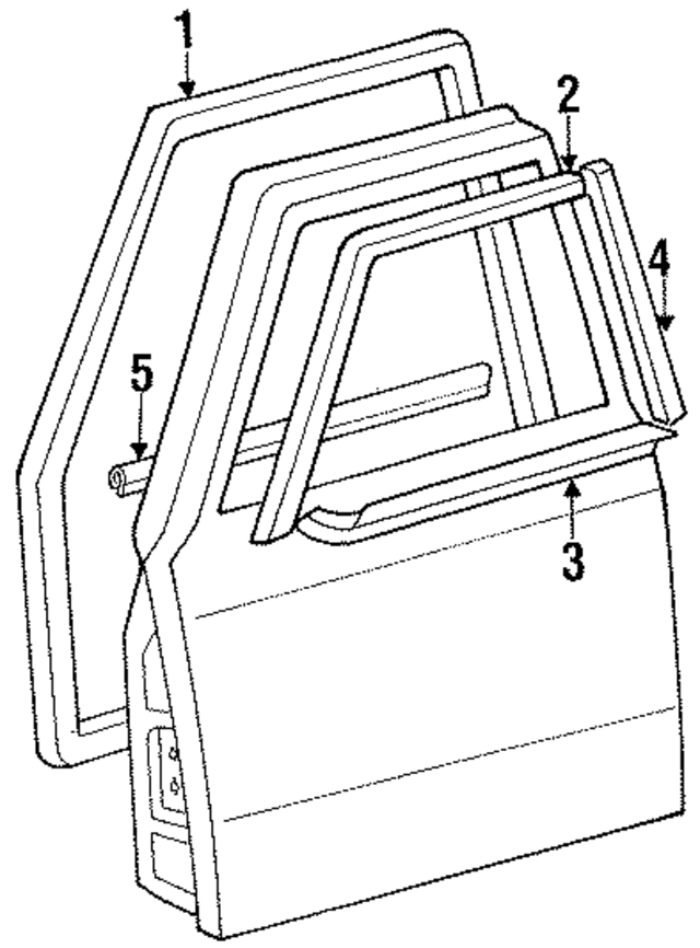6821090A02 - : Belt Weather-Strip for Toyota Image