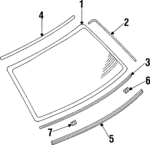 MR191570 - : Glass for Mitsubishi: Mirage Image