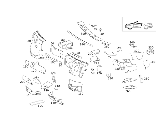 2046827604 - Panelling: Damping for Mercedes-Benz Image image