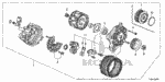 311115A2A01 - Engine: BEARING, RR. for Honda Image