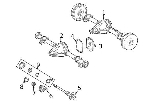 Axle Housing for 2004 Mercedes-Benz G55 AMG #0